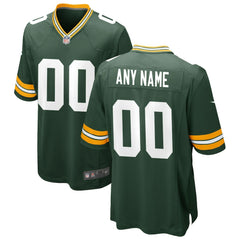 Nike Green Bay Packers Custom Game Jersey Green
