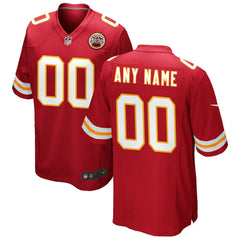 Nike Kansas City Chiefs Custom Game Jersey Red