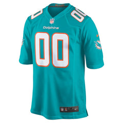 Nike Miami Dolphins Custom Game Jersey Aqua