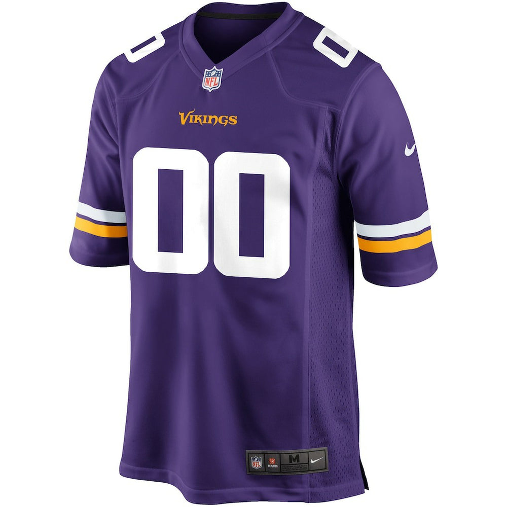 Nike Minnesota Vikings Custom Game Jersey Purple