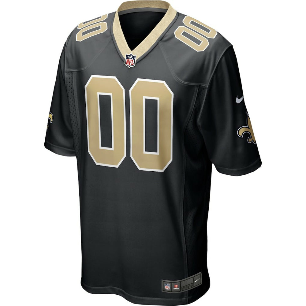 Nike New Orleans Saints Custom Game Jersey Black