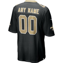 Nike New Orleans Saints Custom Game Jersey Black