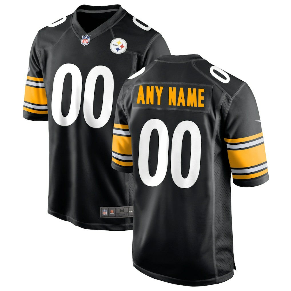 Nike Pittsburgh Steelers Custom Game Jersey Black