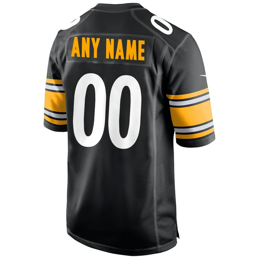Nike Pittsburgh Steelers Custom Game Jersey Black