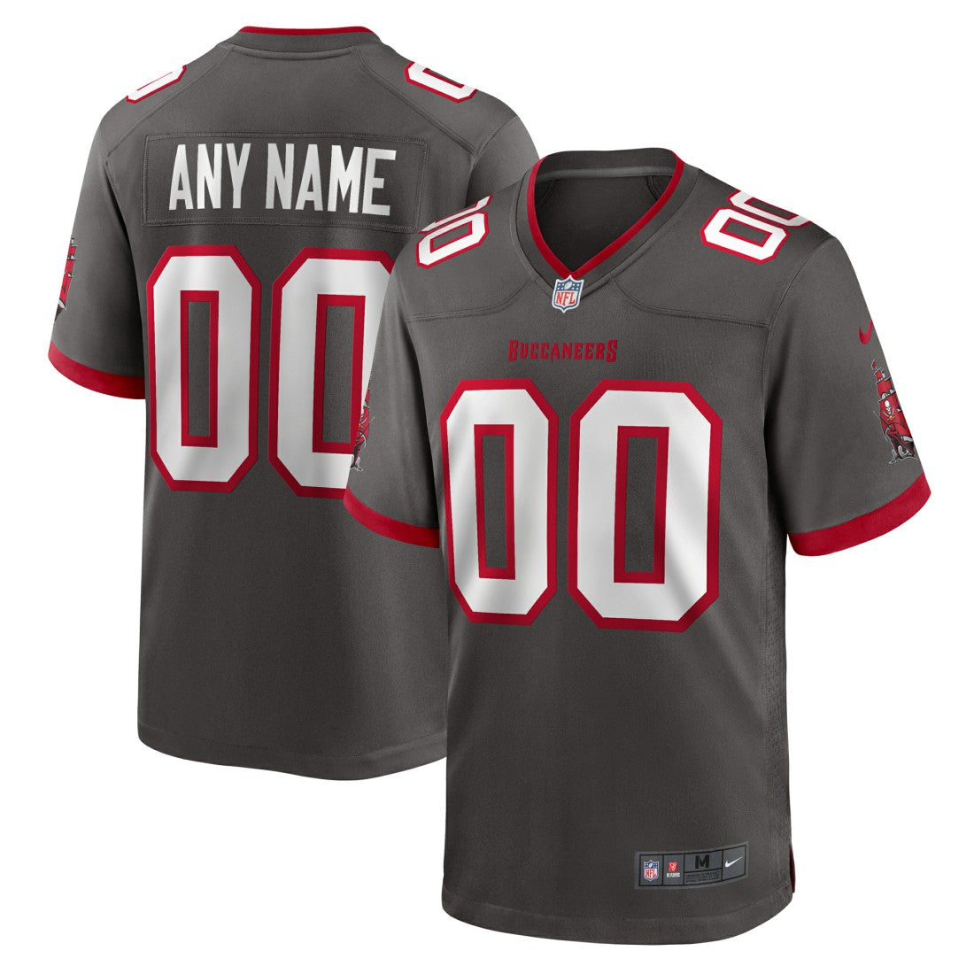 Nike Tampa Bay Buccaneers Alternate Custom Game Jersey Pewter