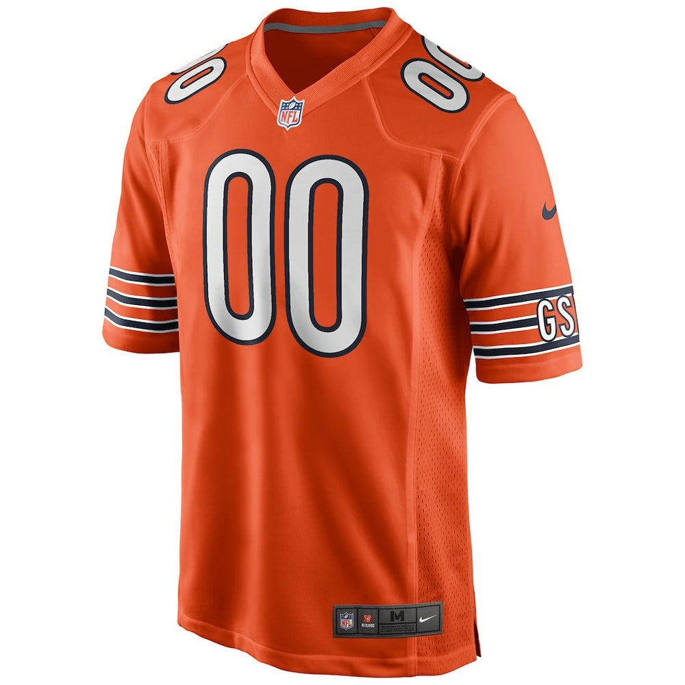 Nike Chicago Bears Alternate Custom Game Jersey Orange