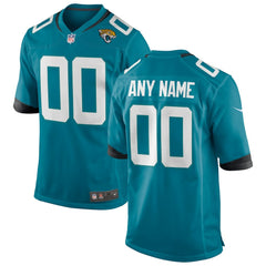 Nike Jacksonville Jaguars Custom Team Game Jersey Teal