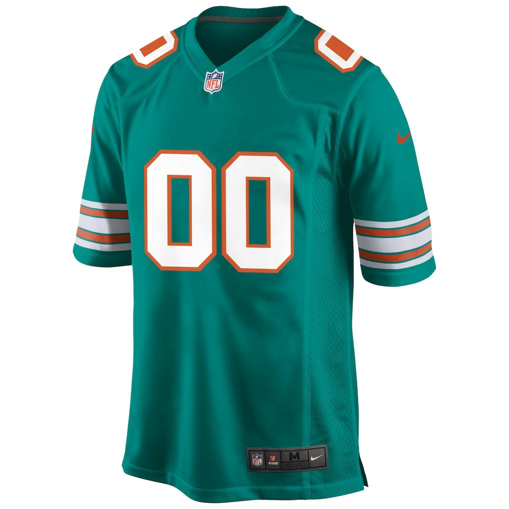 Nike Miami Dolphins Alternate Custom Game Jersey Aqua