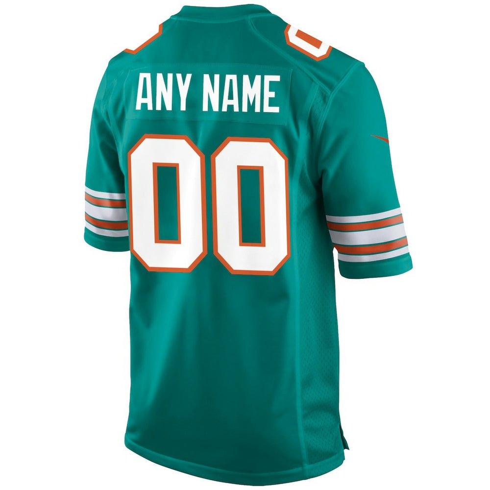 Nike Miami Dolphins Alternate Custom Game Jersey Aqua