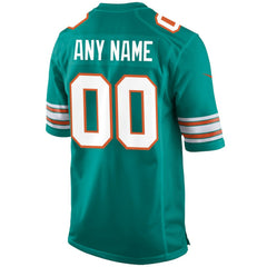 Nike Miami Dolphins Alternate Custom Game Jersey Aqua