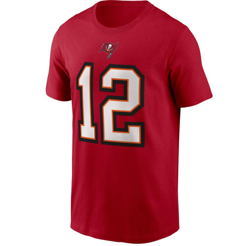 Nike Tom Brady Tampa Bay Buccaneers Name & Number T-Shirt Red