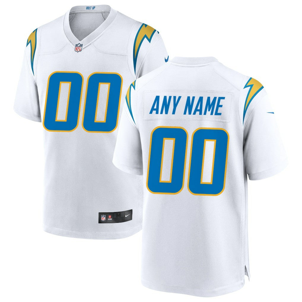 Nike Los Angeles Chargers Custom Game Jersey White