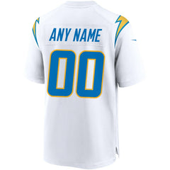 Nike Los Angeles Chargers Custom Game Jersey White