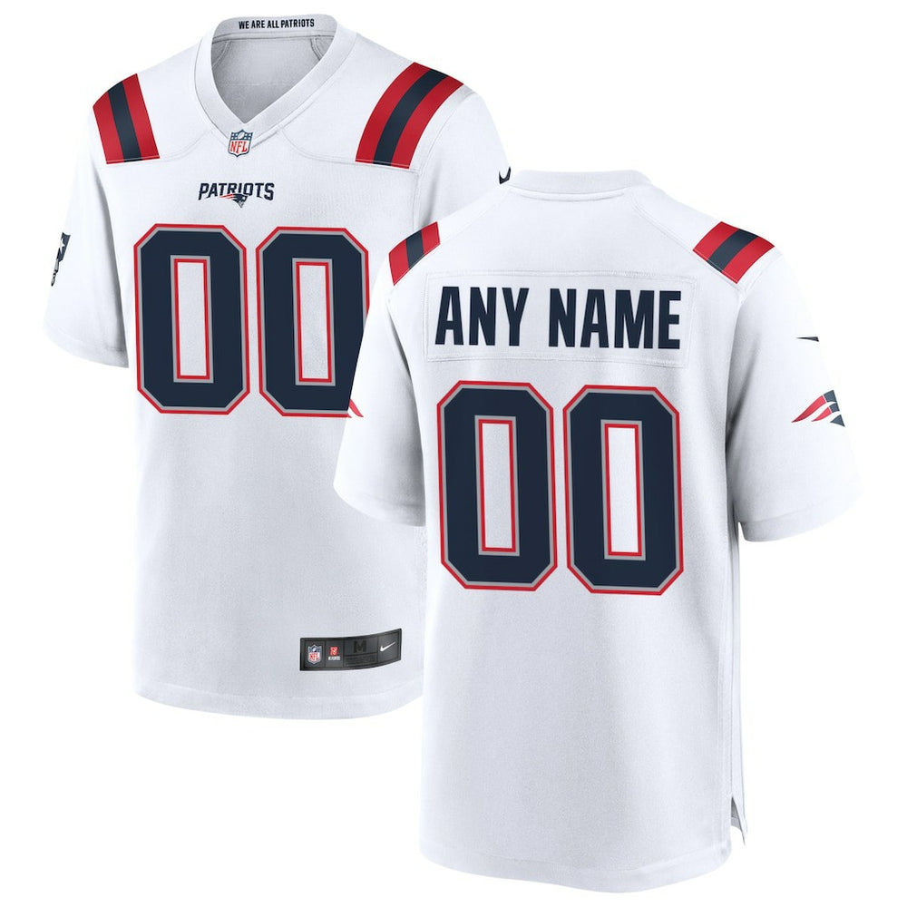Nike New England Patriots Custom Game Jersey White