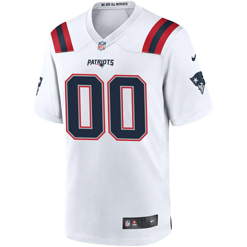 Nike New England Patriots Custom Game Jersey White