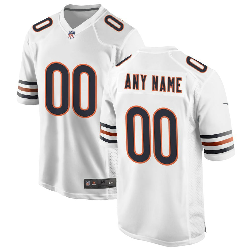Nike Chicago Bears Custom Game Jersey White