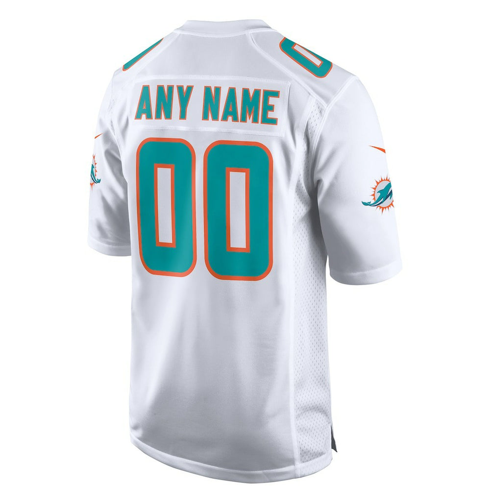 Nike Miami Dolphins Custom Game Jersey White