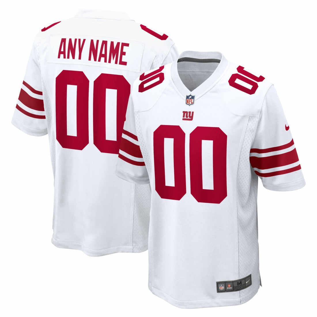 Nike New York Giants Custom Game Jersey White