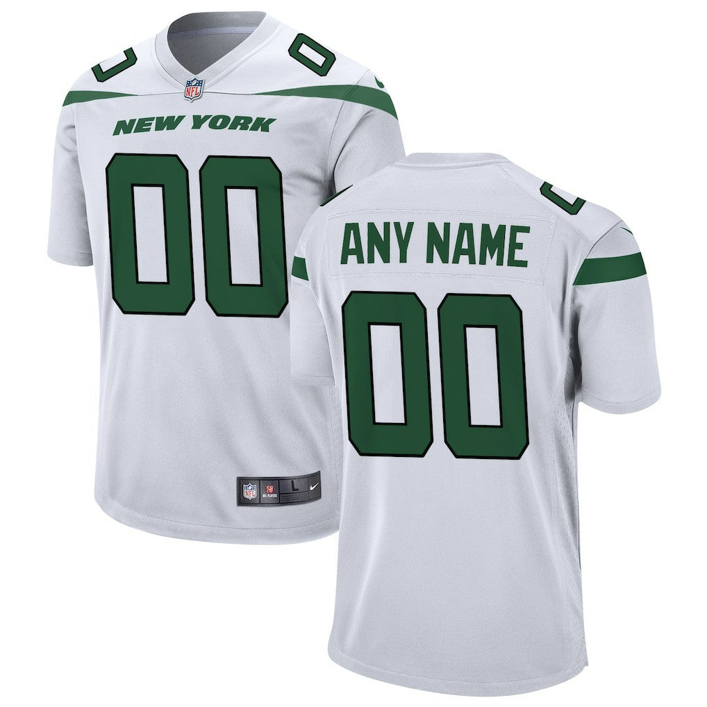 Nike New York Jets Custom Game Jersey White