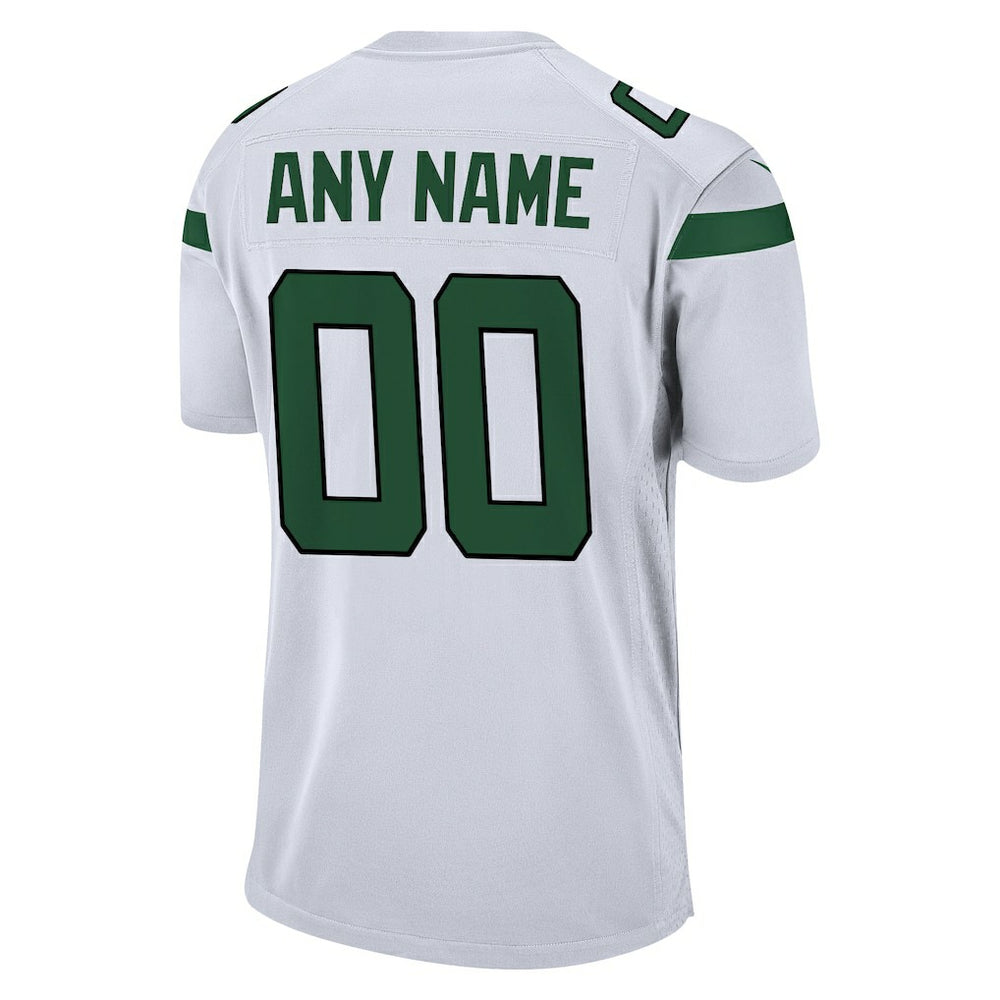 Nike New York Jets Custom Game Jersey White