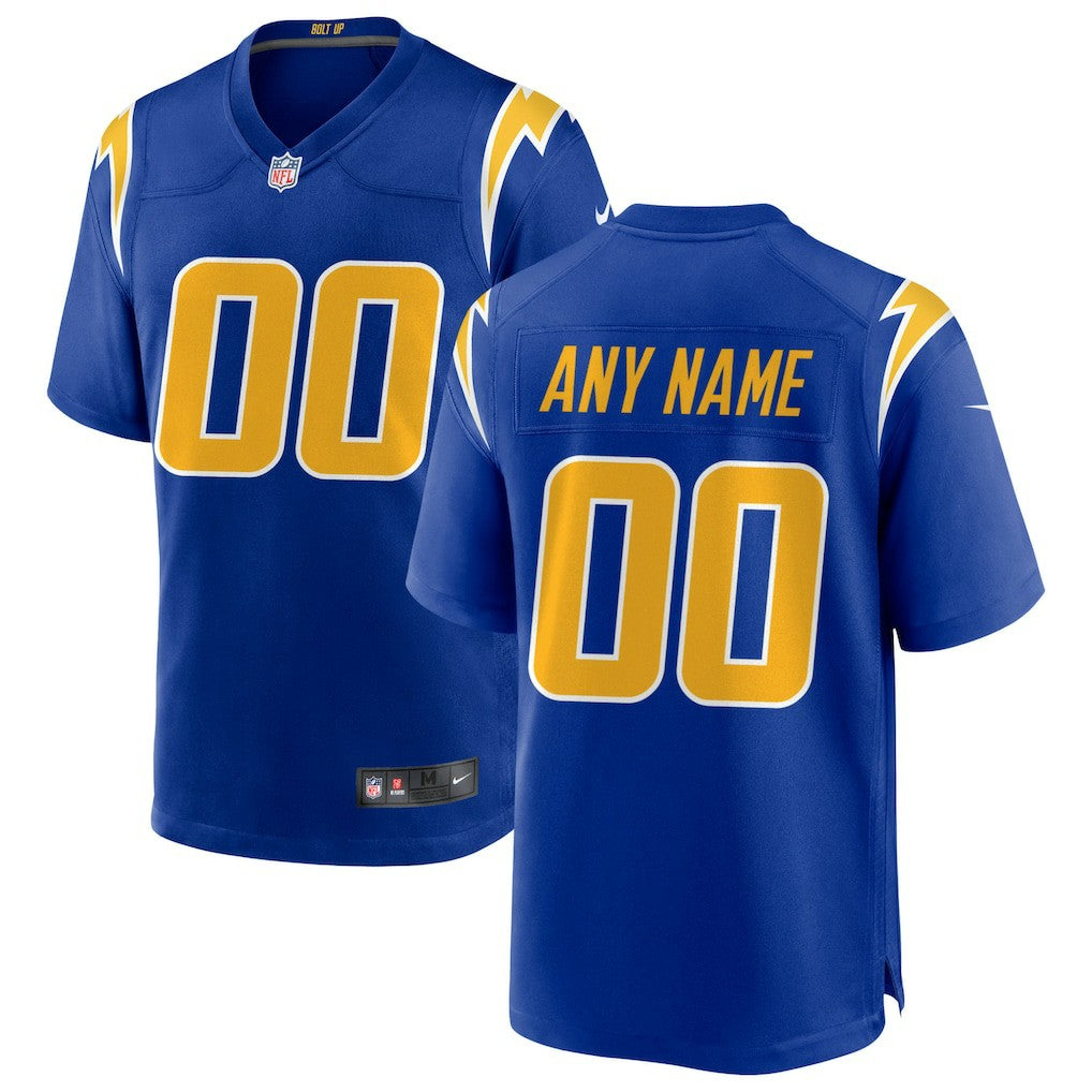 Nike Los Angeles Chargers Alternate Custom Game Jersey Royal