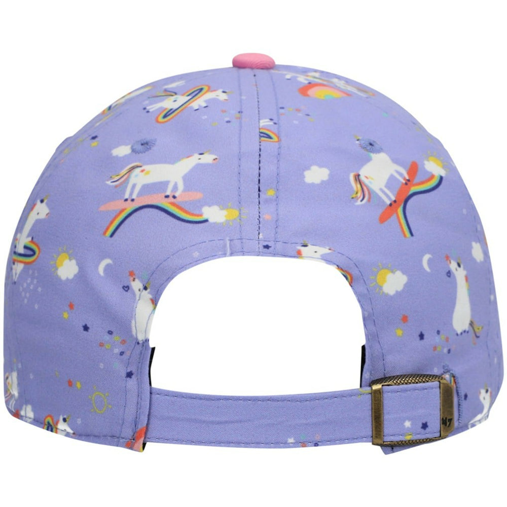 47 brand New Orleans Saints '47 Girls Preschool Unicorn Clean Up Adjustable Hat Purple