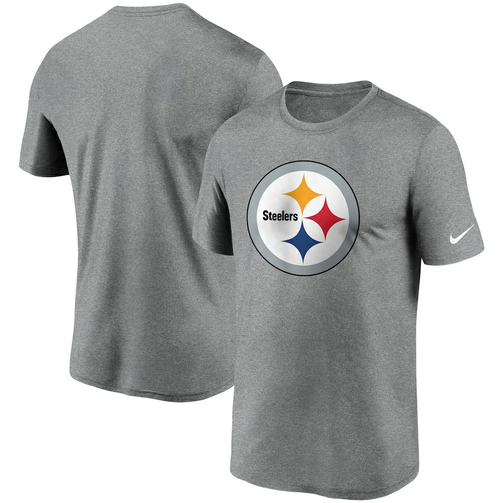 Nike Pittsburgh Steelers Logo Essential Legend Performance T-Shirt Heathered Charcoal