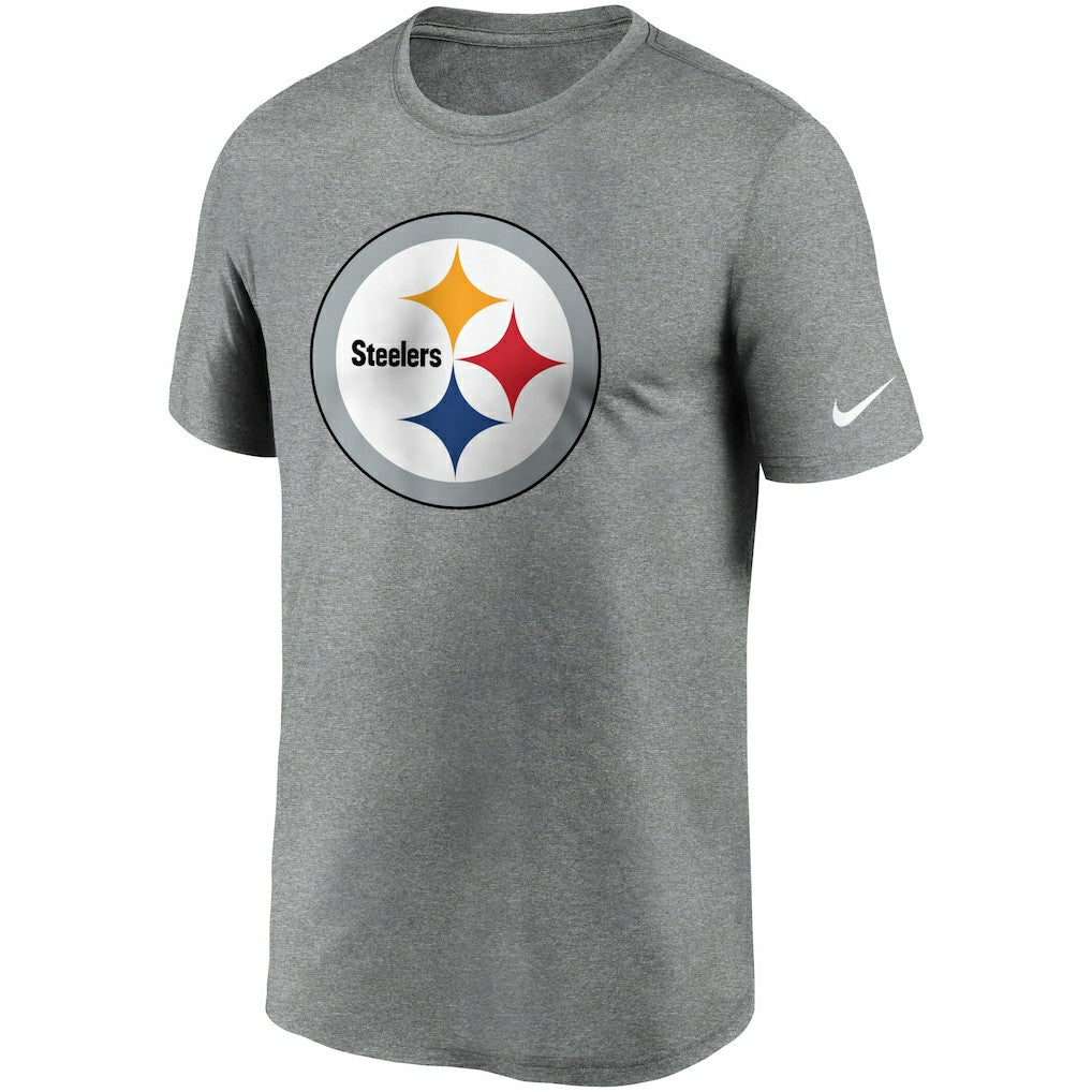 Nike Pittsburgh Steelers Logo Essential Legend Performance T-Shirt Heathered Charcoal