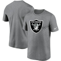 Nike Las Vegas Raiders Logo Essential Legend Performance T-Shirt Heathered Charcoal