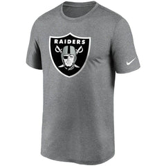 Nike Las Vegas Raiders Logo Essential Legend Performance T-Shirt Heathered Charcoal