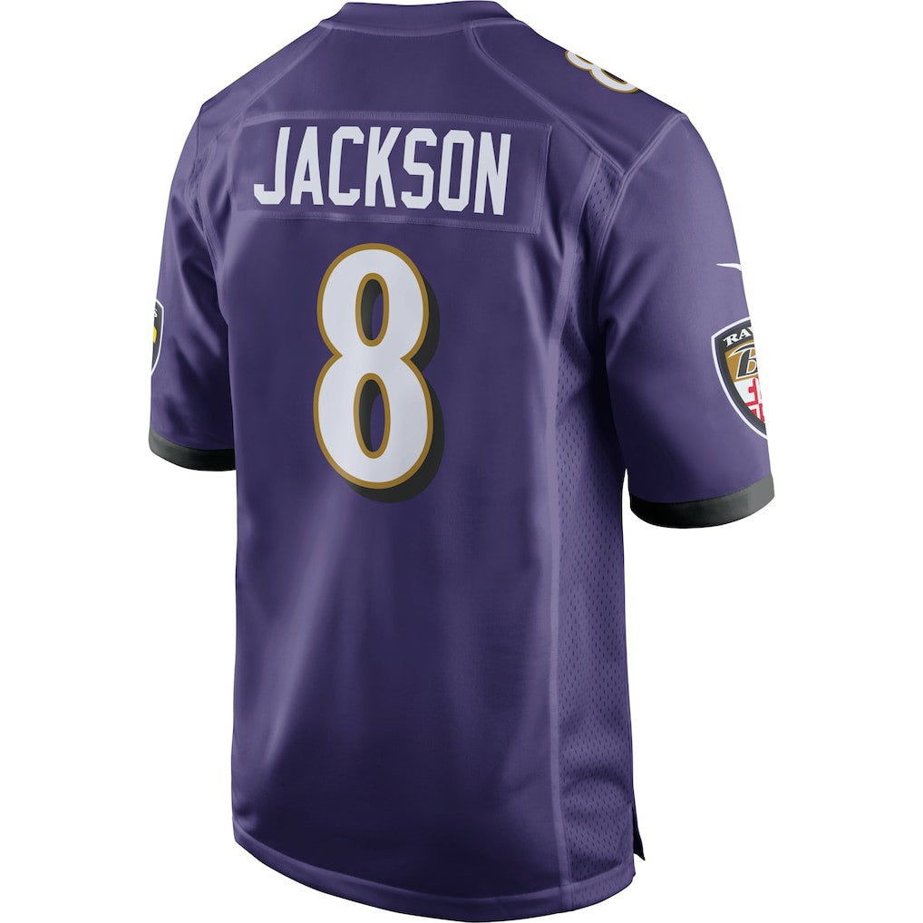 Nike Lamar Jackson Baltimore Ravens Game Jersey Purple