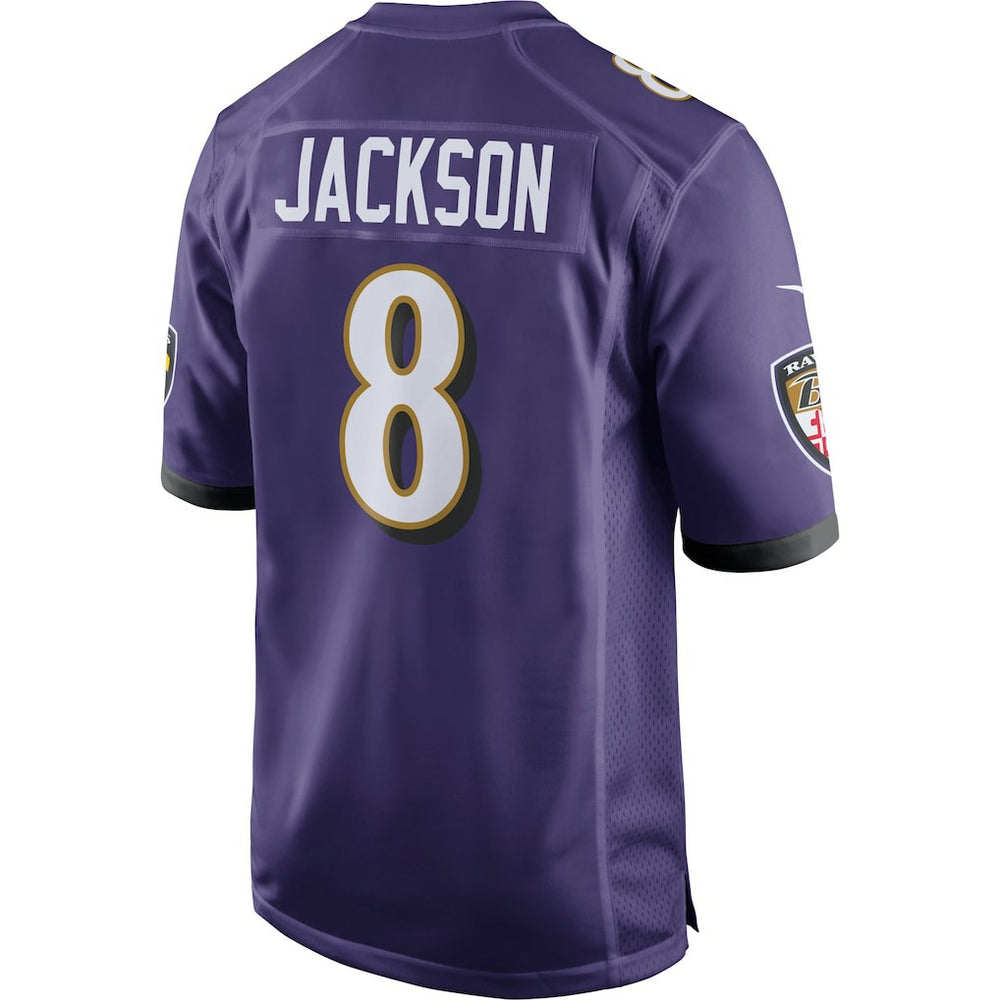 Nike Lamar Jackson Baltimore Ravens Game Jersey Purple