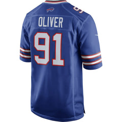 Nike Ed Oliver Buffalo Bills Team Game Player Jersey Royal