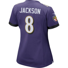 Nike Lamar Jackson Baltimore Ravens Women's Game Jersey Purple