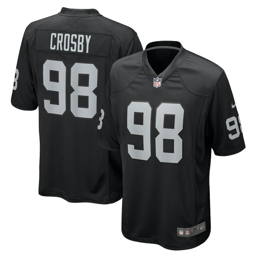Nike Maxx Crosby Las Vegas Raiders Game Jersey Black