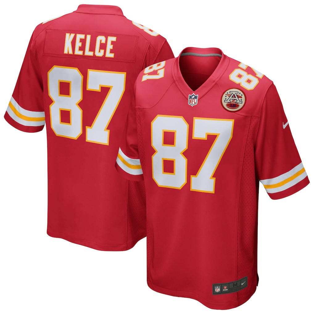 Nike Travis Kelce Kansas City Chiefs Game Jersey Red