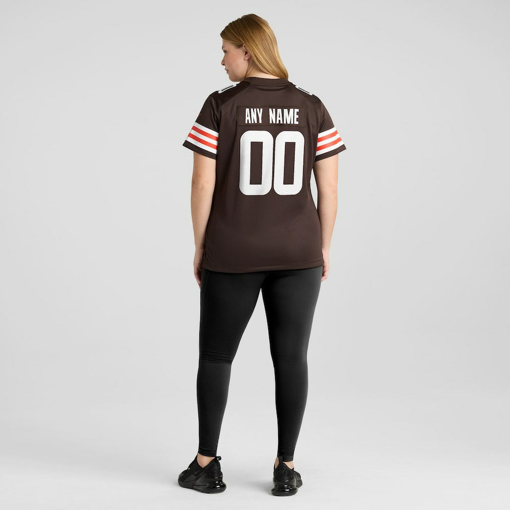 Nike Cleveland Browns Women's Custom Game Jersey Brown