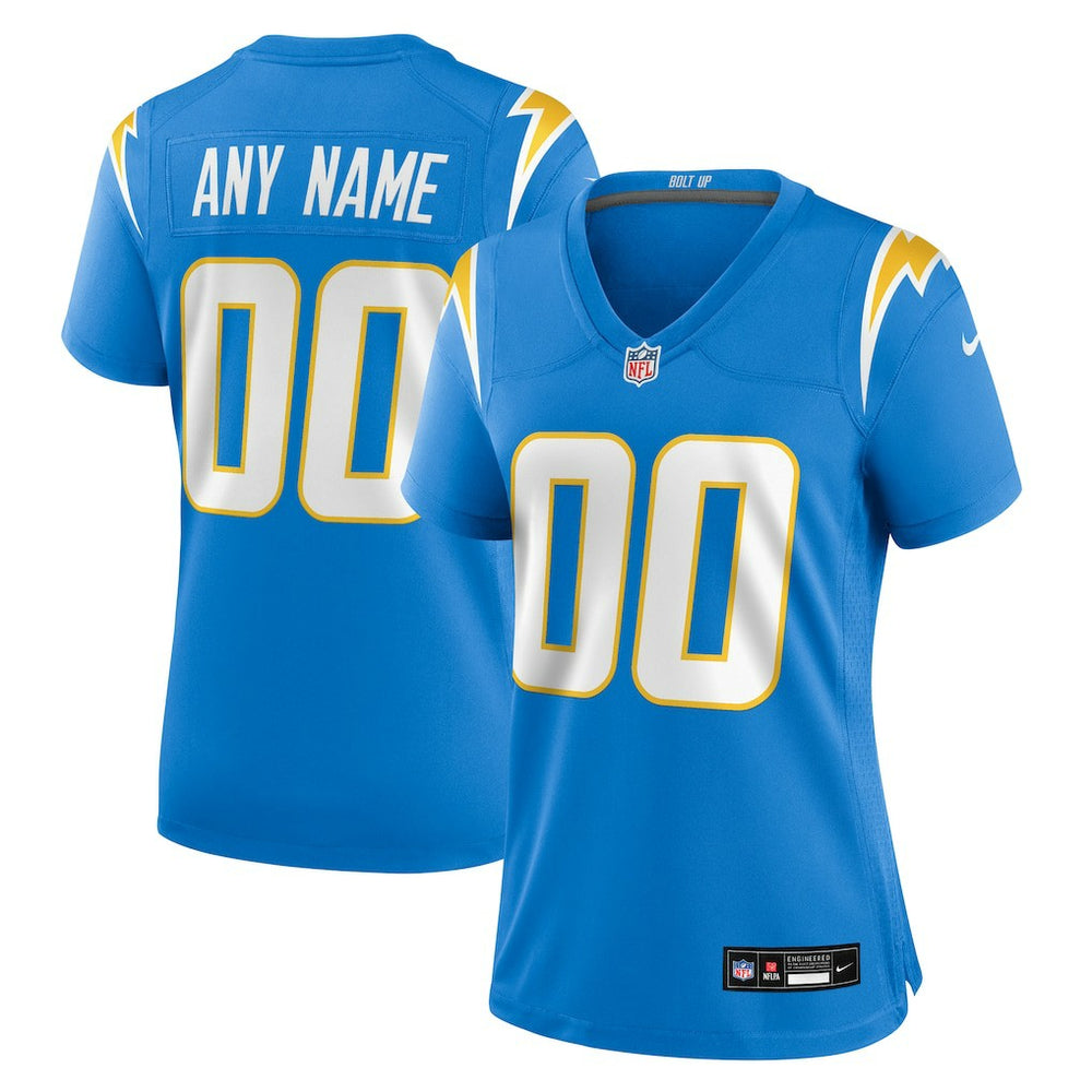 Nike Los Angeles Chargers Women's Custom Game Jersey Powder Blue