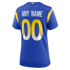 Nike Los Angeles Rams Women's Custom Game Jersey Royal