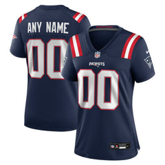 Nike New England Patriots Women's Custom Game Jersey Navy