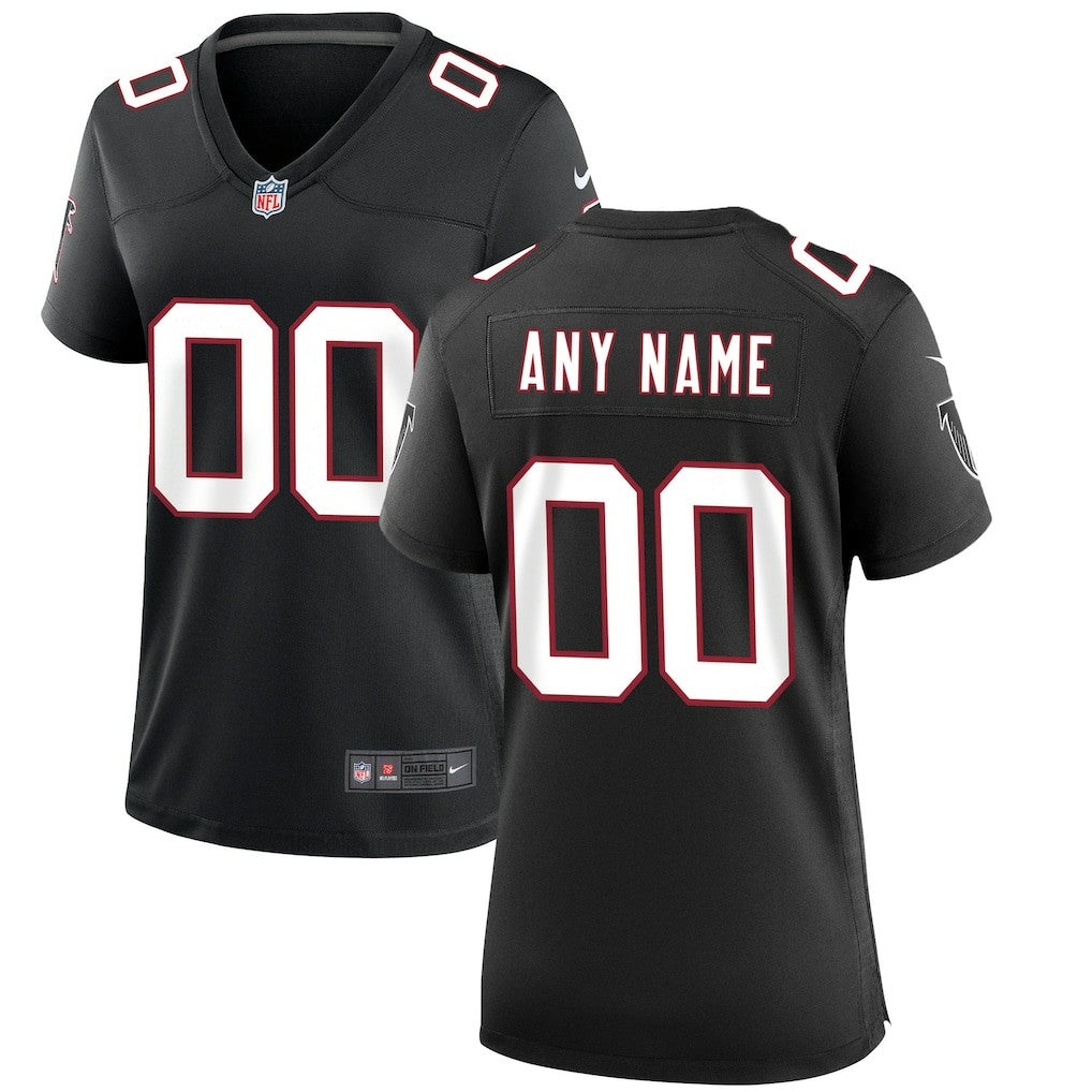 Nike Atlanta Falcons Women's Throwback Custom Game Jersey Black