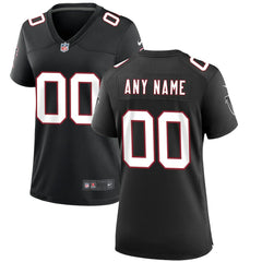 Nike Atlanta Falcons Women's Throwback Custom Game Jersey Black