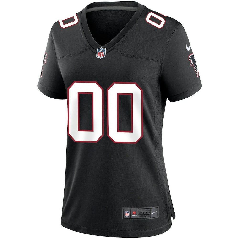 Nike Atlanta Falcons Women's Throwback Custom Game Jersey Black