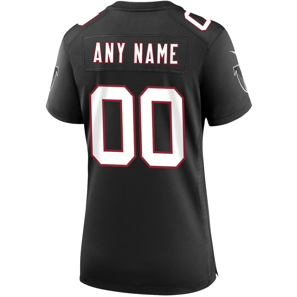 Nike Atlanta Falcons Women's Throwback Custom Game Jersey Black