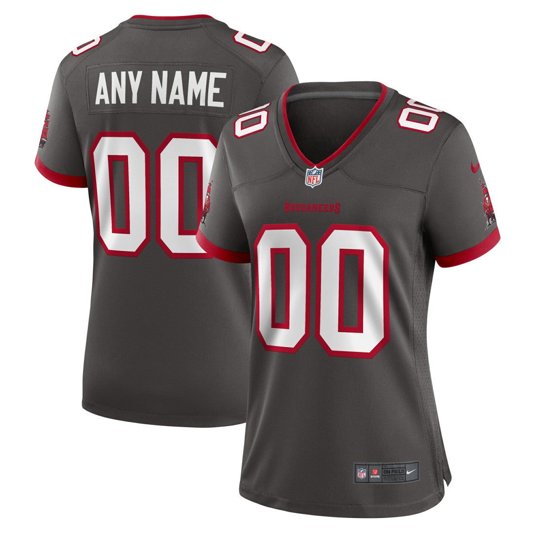 Nike Tampa Bay Buccaneers Women's Alternate Custom Game Jersey Pewter