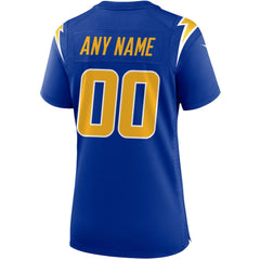 Nike Los Angeles Chargers Women's Alternate Custom Game Jersey Royal