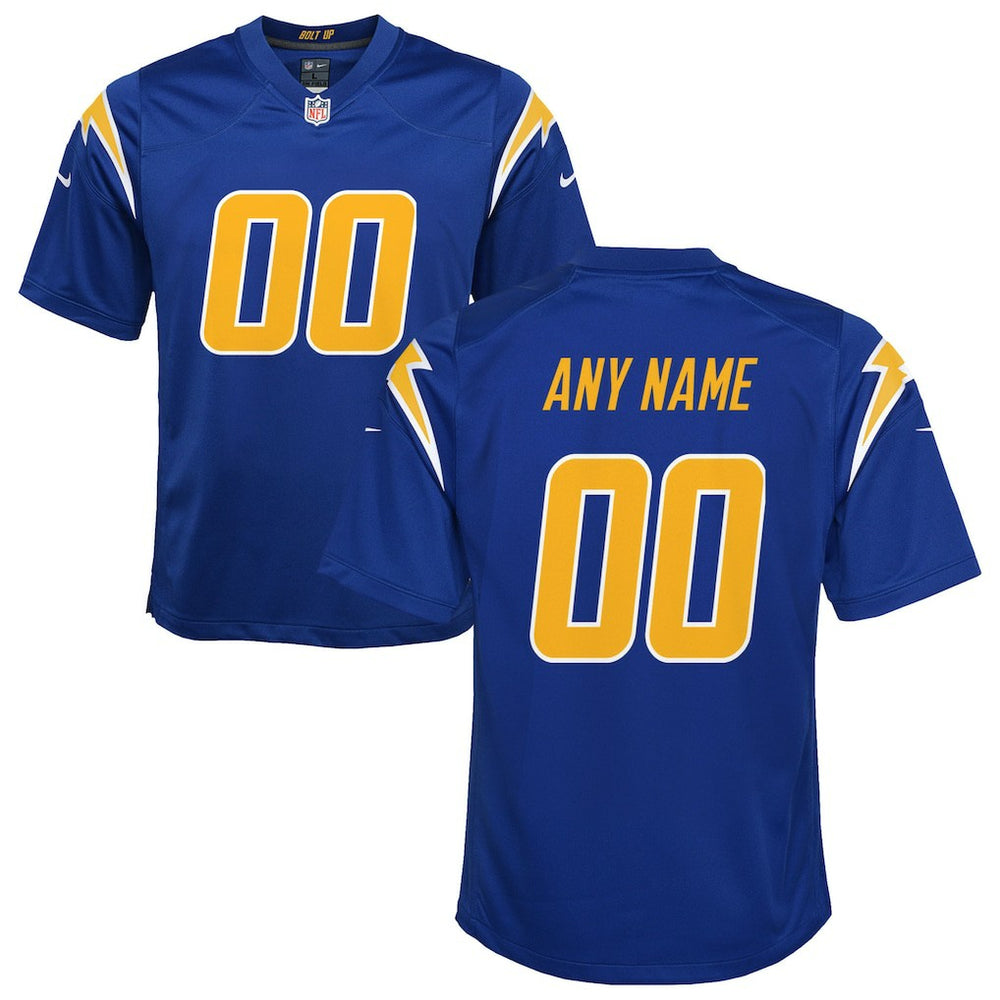 Nike Los Angeles Chargers Youth Alternate Custom Game Jersey Royal