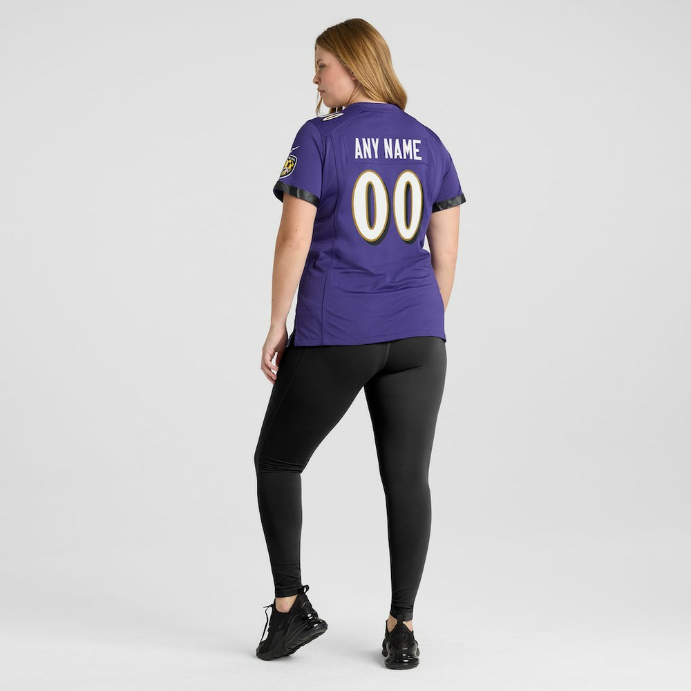 Nike Baltimore Ravens Women's Custom Game Jersey Purple