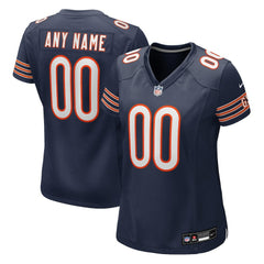 Nike Chicago Bears Women's Custom Game Jersey Navy