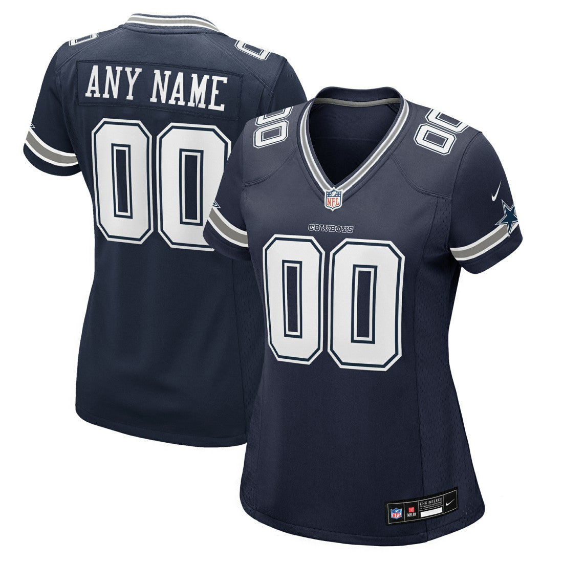 Nike Dallas Cowboys Women's Custom Game Jersey Navy